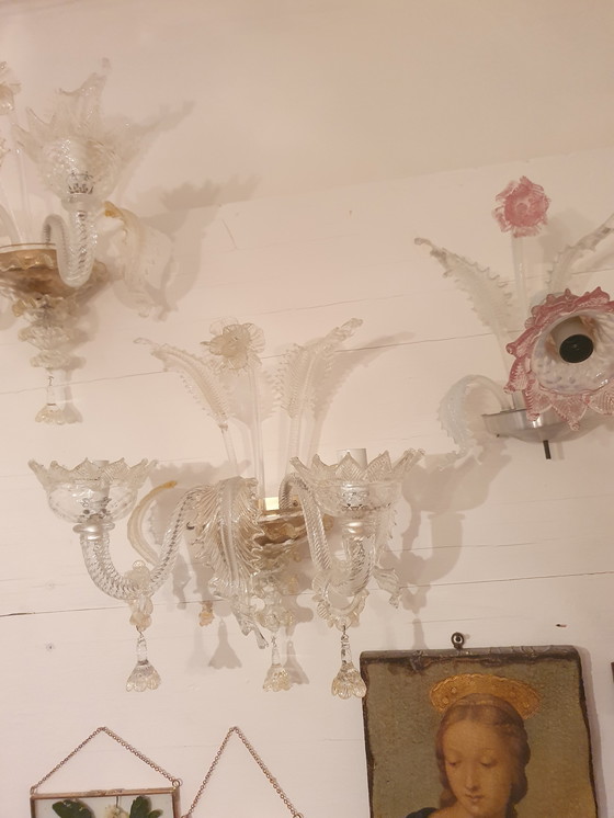 Image 1 of Applique murale en verre de Murano