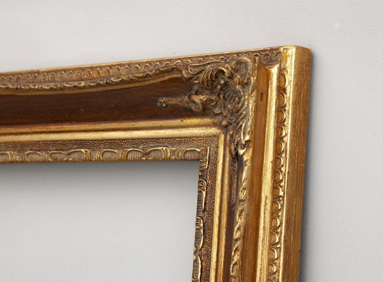 Image 1 of Handgefertigter antiker Barock-Holzrahmen im Stil Ludwigs XVI. Barockrahmen für Gemälde, Spiegel, Fotografien usw.