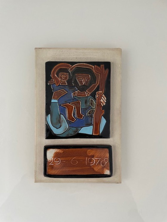 Image 1 of Keramische wandplaquette – Henk Potters