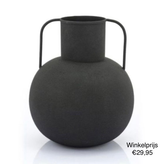 Image 1 of BLACK ROMAN VASES - Set of 5 ♥️ NEW