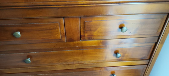 Barré - Dugué Cassettiera ST cavaliere, in legno marrone, Cassettiere, Metallo, Vintage (foto 2 di 5)