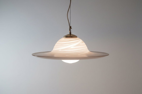 Image 1 of Suspension de grande taille, style futuriste, en verre de Murano