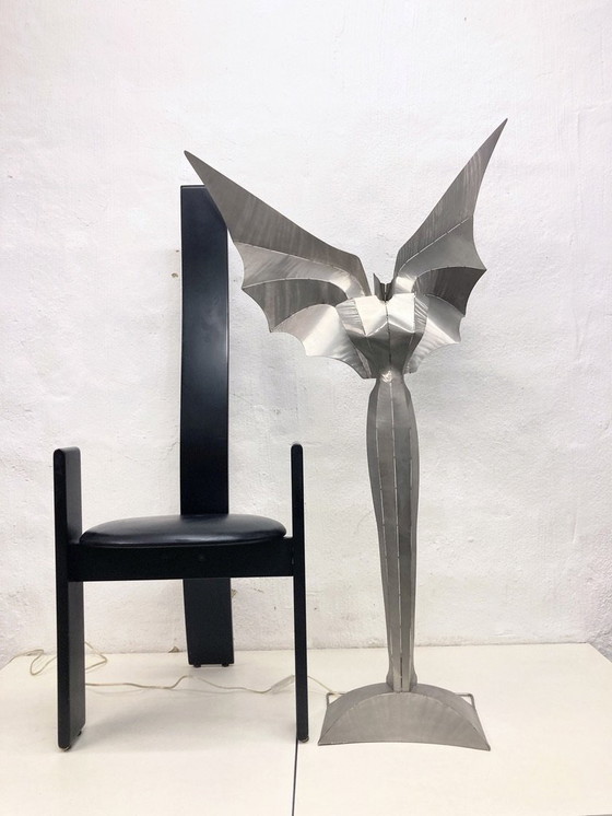 Image 1 of 2 vloerlampen 80s 90s design Reinhard Stubenrauch engel verlicht sculptuur