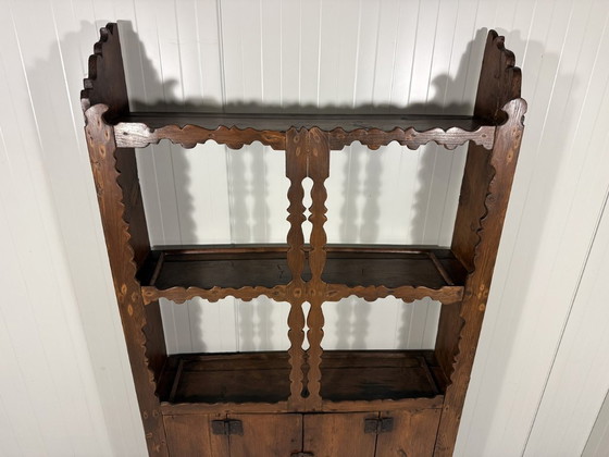 Armadi a muro rustici antichi del 1900, Legno, Marrone (foto 13 di 26)