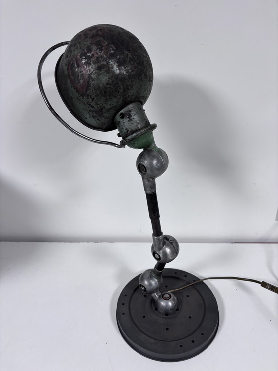 Unique Industrial Table Lamp (Vintage Jieldé Arm & Hinges) – Jielde, Metal (photo 5 of 15)