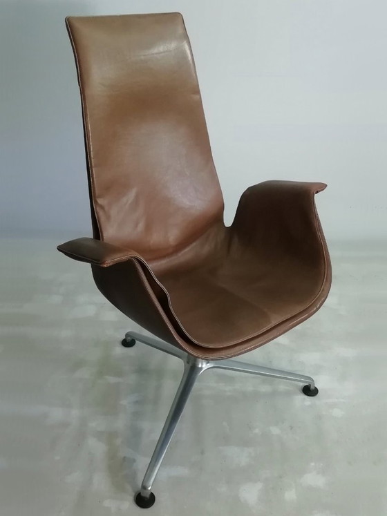2x KILL FK67 designicoon 1967 Fabricius Kastholm leren stoel TULIP 3-potige KNOLL set van 2 (photo 20 of 20)