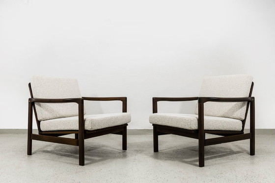 Image 1 of Fauteuils modernes du milieu du siècle par Zenon Bączyk, années 1960, lot de 2