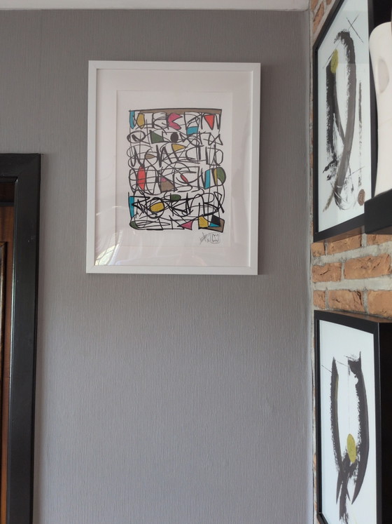 Image 1 of Schilderij met certificaat 