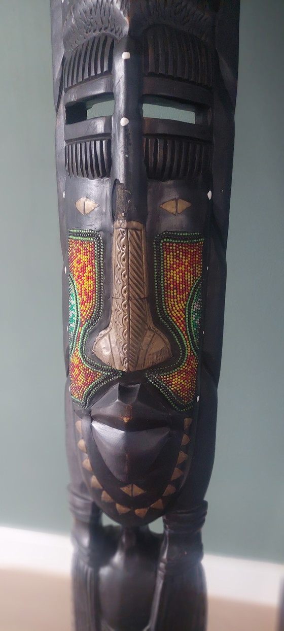 African Statues from Kumasi, Ghana – Decorative Objects, Wood, Brass (photo 5 of 10)