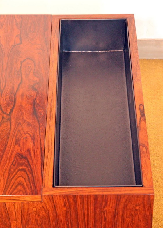 Image 1 of Vintage Scandinavische bar-/plantentafel van palissanderhout