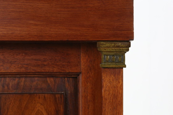Image 1 of 20th Century Antique Style Brass and Wood Console Table or Pedestal