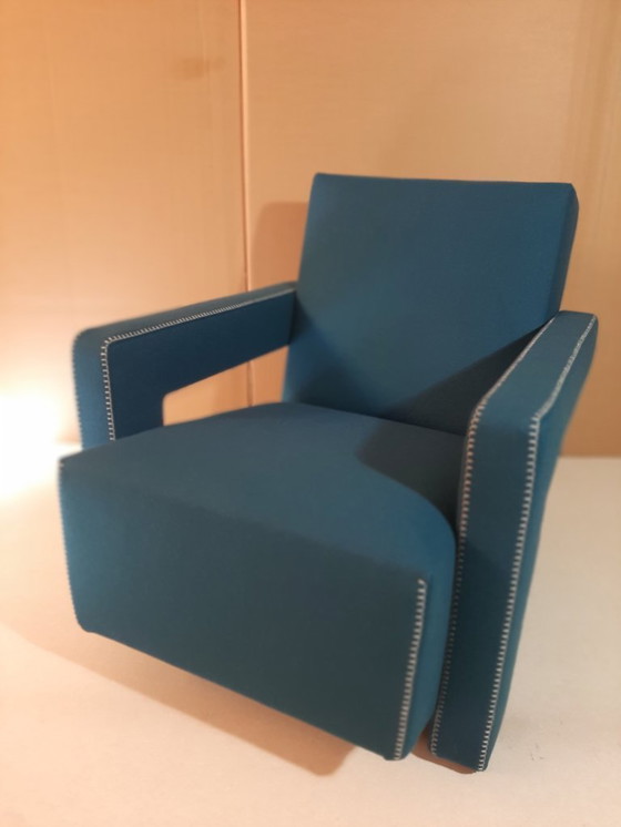 Image 1 of CASSINA 637 UTRECHT fauteuil (NIEUW, NOOIT GEBRUIKT) in 13L OTHANIO WOL met natuurlijke draadstiksels en paardenpunt