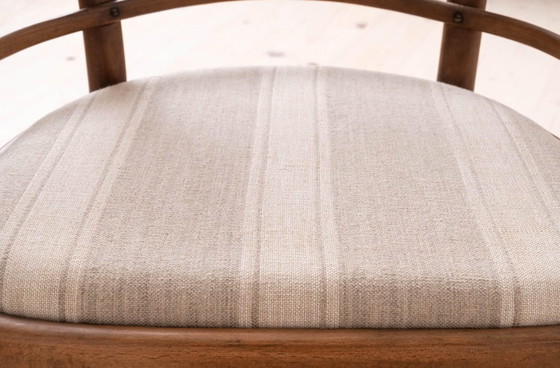 Image 1 of Set van 2 Thonet fauteuils, model B246, jaren 30, gerestaureerd en opnieuw gestoffeerd