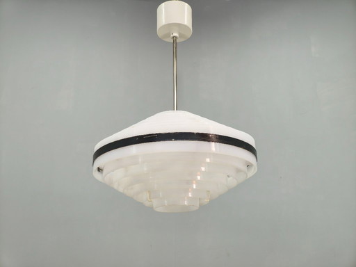 Lampada a sospensione UFO dell'era spaziale cecoslovacca degli anni '60