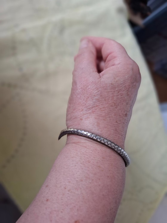 Image 1 of Massief zilveren armband, 20 cm (geschikt voor polsen van 18,5 tot 22 cm)