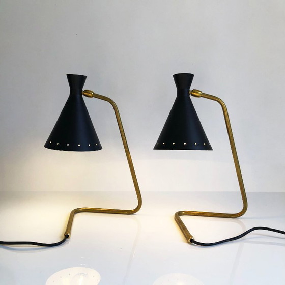 Image 1 of Pair of Cocottes 50's design lamps