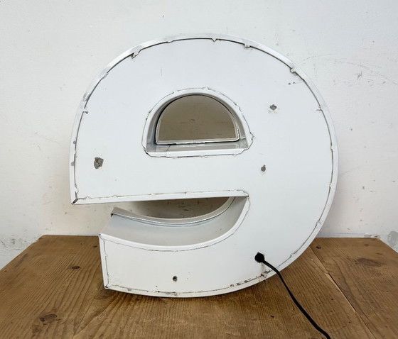 Image 1 of Vintage Illuminated Letter E , 1980s