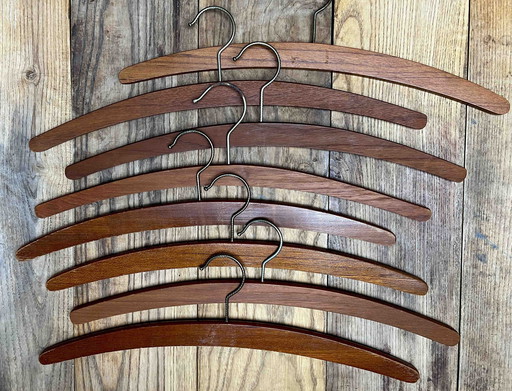 Teak coat hanger | Denmark | 8 pieces