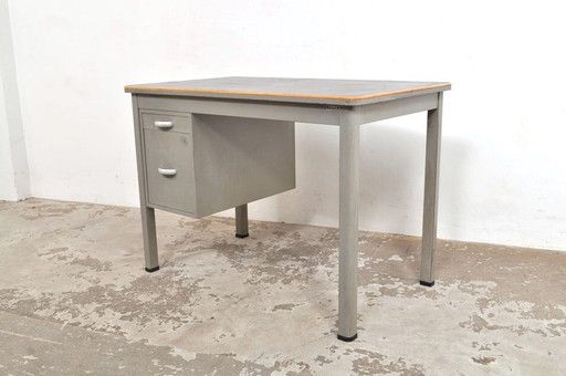 Vintage industrial Gispen desk 1950s