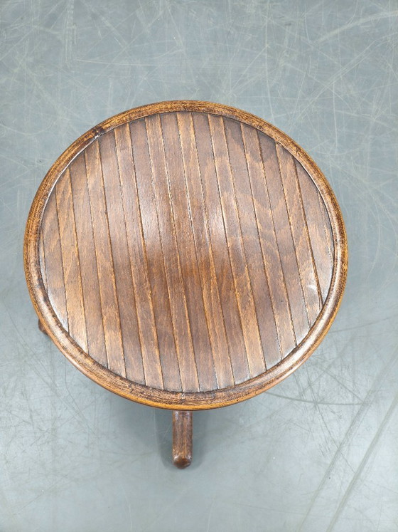 Image 1 of Taburete de piano ajustable estilo Art Déco de Fischel, Checoslovaquia, década de 1930.