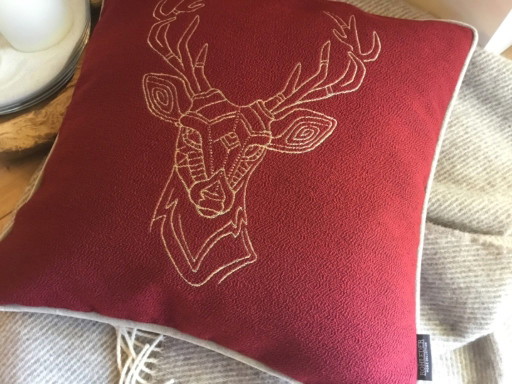 Rohleder Home Collection Kissen - Chalet My Deer - Berry – kussentjes, Textile