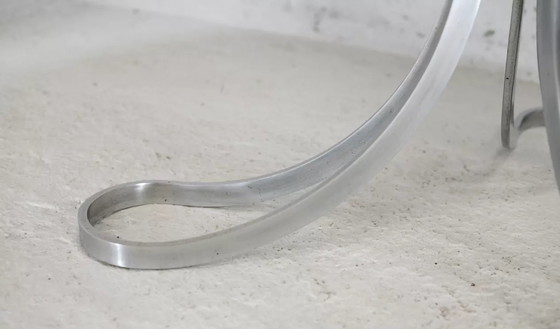 Image 1 of Table de Séjour "Space Age" Acier Poli