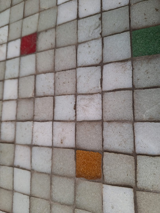 Image 1 of Mesa de mosaico de teca única de los años 60