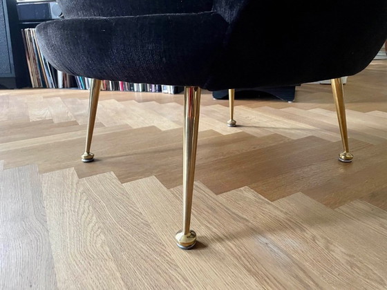 Image 1 of Eichholtz designer armchair Trapezium black