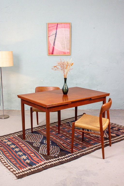 Vintage Teak Esstisch ausziehbar Danish Mid Century 60er