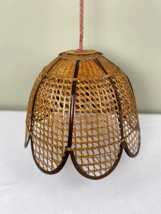 Vintage wicker pendant light – Pendant lamps, Rattan (photo 3 of 17)