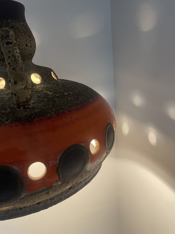 Image 1 of Great fat lava pendant lamp, designed and made by the German company Linus Bopp (Limbach)