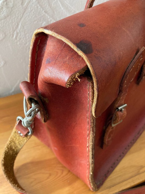 Image 1 of Handgefertigte Tasche aus echtem Naturleder