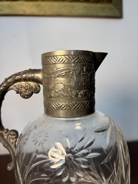 Baccarat Cruche Fin 19eme - Debutto 20eme – Bicchieri e caraffe, Crystal, Metal (photo 8 of 15)