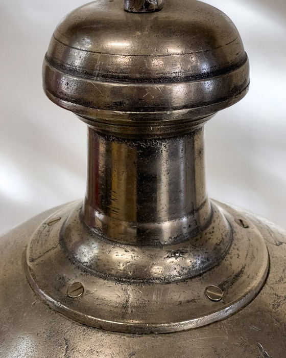 Image 1 of Industrial Eyecatcher – Nickel Pendant Lamp with a Weathered Look