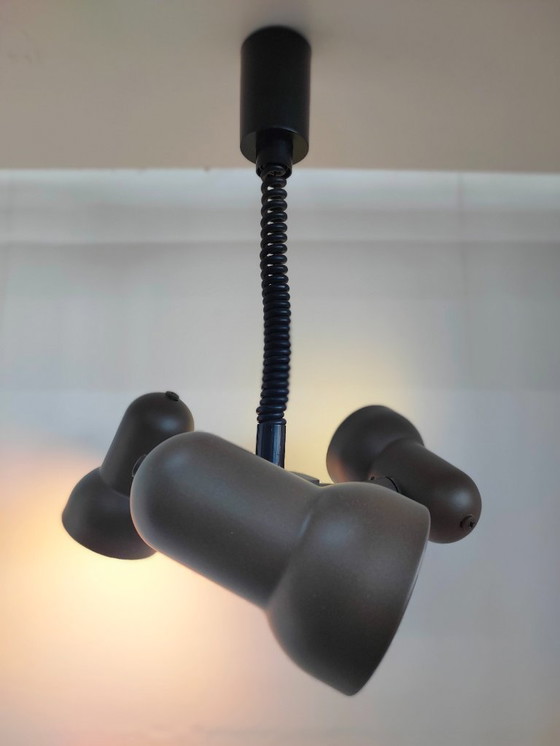 Image 1 of Vintage original Hüstadt Leuchten 3 spots ceiling lamp (height adjustable)