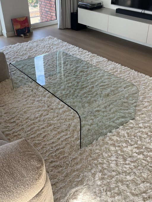 Glass coffee table FIAM style