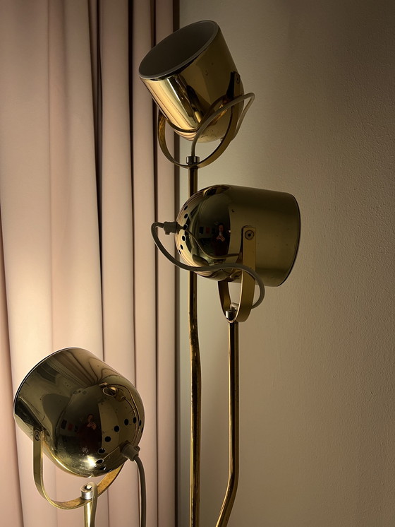 Image 1 of Reggiani Agile Cinematic (1970) messing vloerlamp