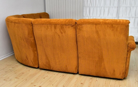 Image 1 of  Yellow corduroy  modular sofa, 1970s, set of 5