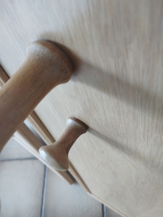 Image 1 of Garderobe Wandkapstok panelen vintage 70s