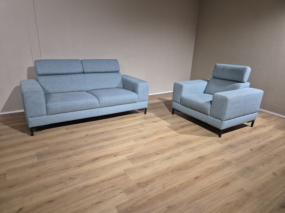 Image 1 of Montel Tosca - Fauteuil - Bleu - Tissu - Design