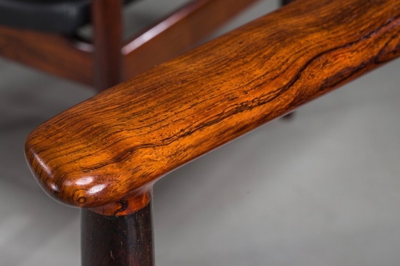 Image 1 of Dänische Modell 431 Sessel aus Leder von Arne Vodder für Sibast Møbler, 1960er, 4er-Set