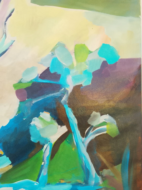 Acrylic Painting #wallalm 80x100cm – Art, Gold, Canvas (photo 13 of 15)