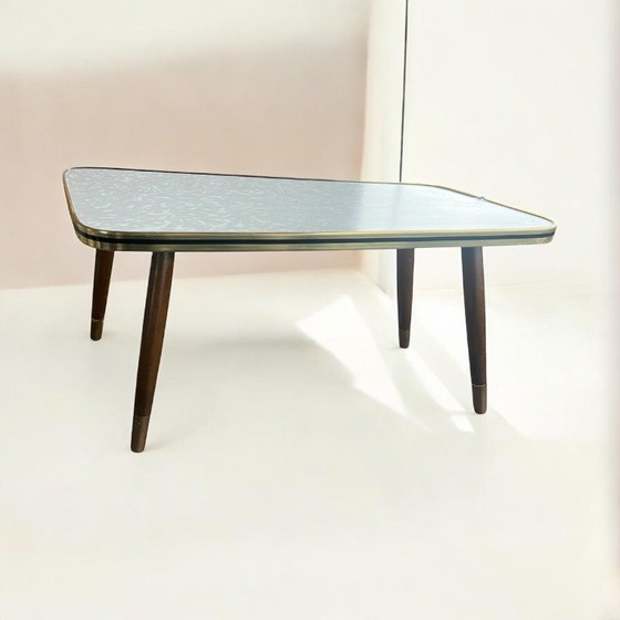 Image 1 of Kidney-shaped table/flower bench made in Germany in the 1950s, can also be used as a side table