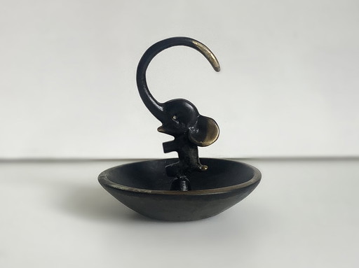 Walter Bosse Herta Baller Vienna tray elephant bronze 1950s