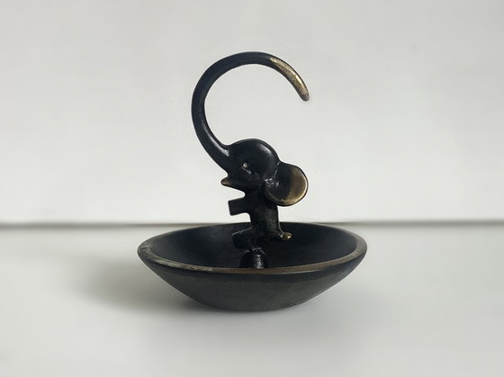 Image 1 of Walter Bosse Herta Baller Vienna tray elephant bronze 1950s
