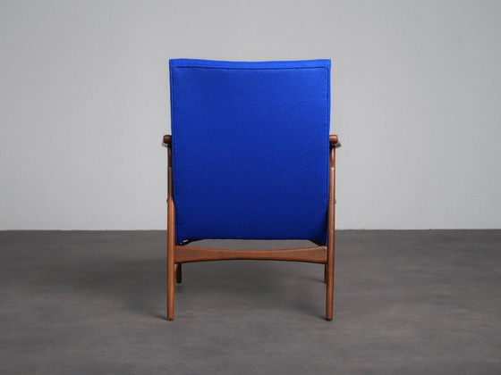 Fauteuil Scandinave Moderne, Danemark, années 1960 – Wool, Vintage (photo 4 of 9)