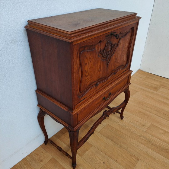 Image 1 of Meuble bar ancien, meuble à boissons, petit meuble bar