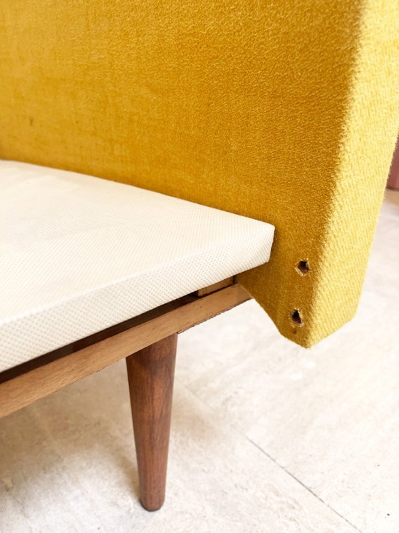 Fauteuil vintage scandinave années 60 – Wood, Textile (photo 9 of 12)
