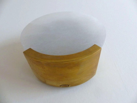 Image 1 of Zwei Wandleuchten des Modells „Melange“ aus Messing und Naturalabaster von VISUAL COMFORT, entworfen von Kelly Wearstler