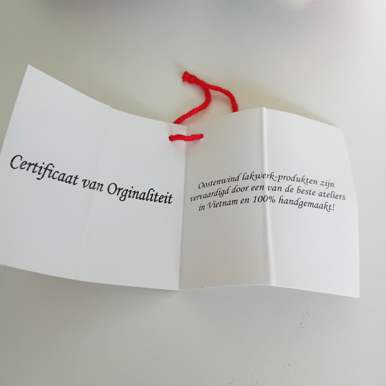 Image 1 of Two Lid Jars Vietnamese Lacquerware